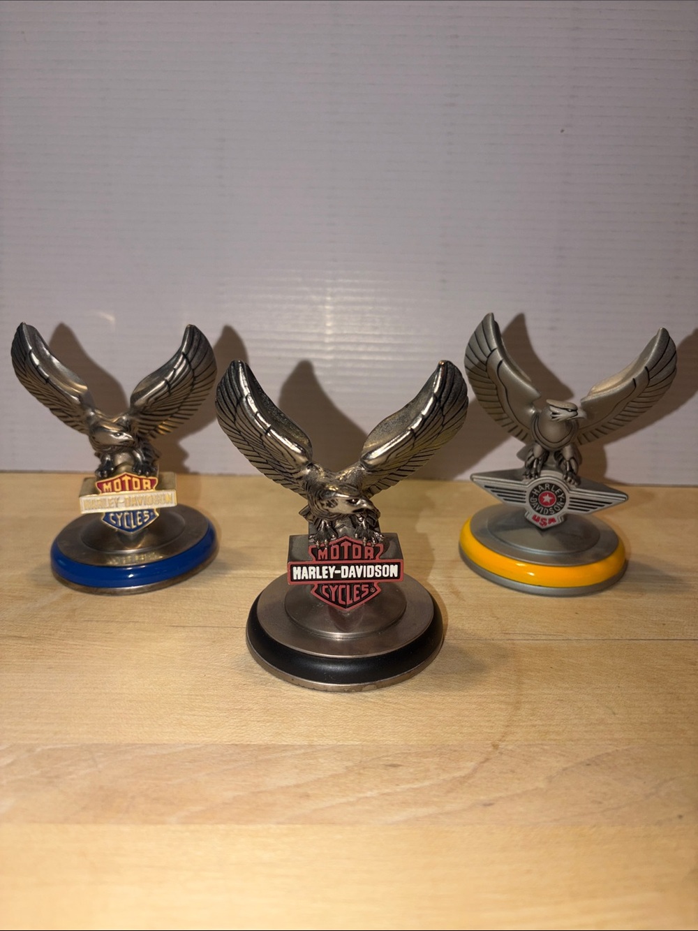 HARLEY DAVIDSON / 1998 / Franklin Mint figurines - set of 3